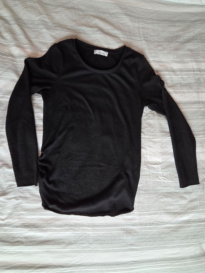 Lot de 2 pulls de grossesse beige et noir - photo numéro 5
