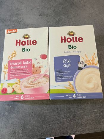 Holle bio muesli et riz 