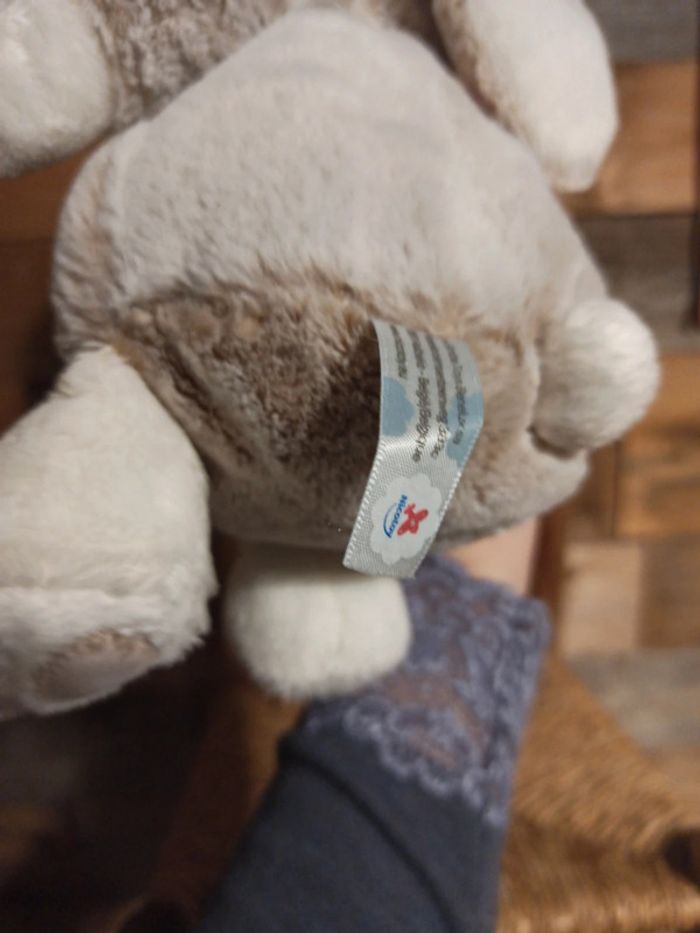 Doudou ours déguisé lapin nicotoy tbe - photo numéro 4