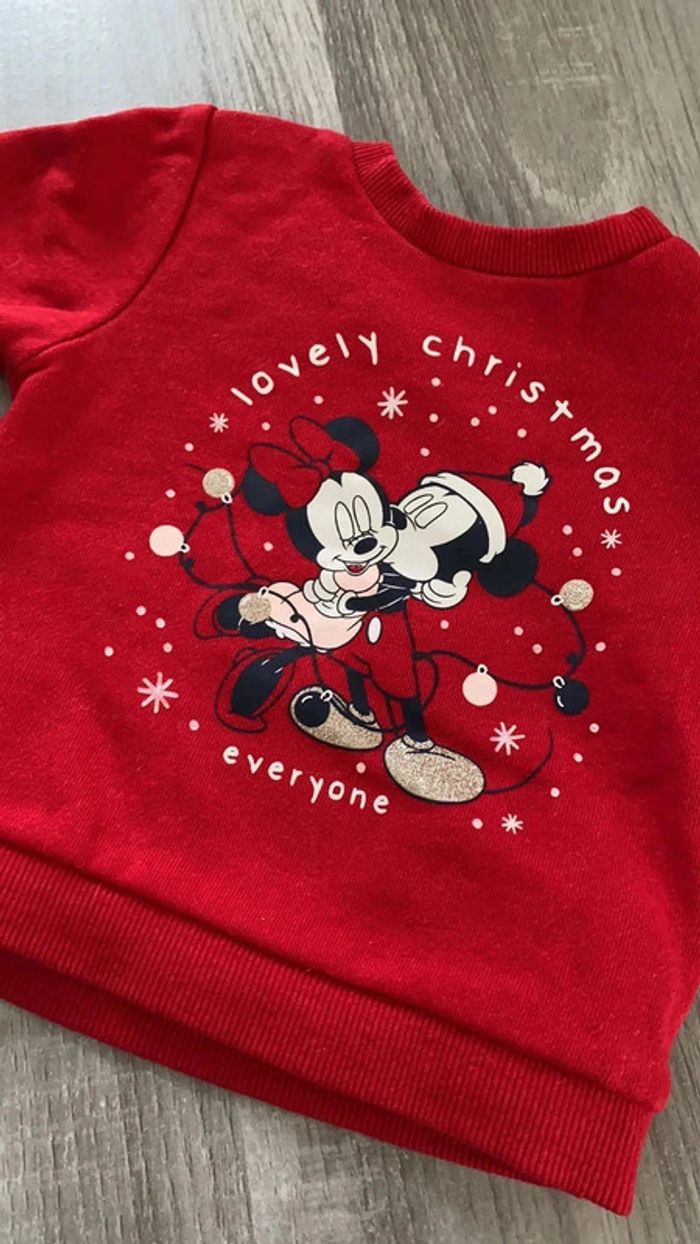 Pull / sweat de noël Disney baby 3 mois - photo numéro 2