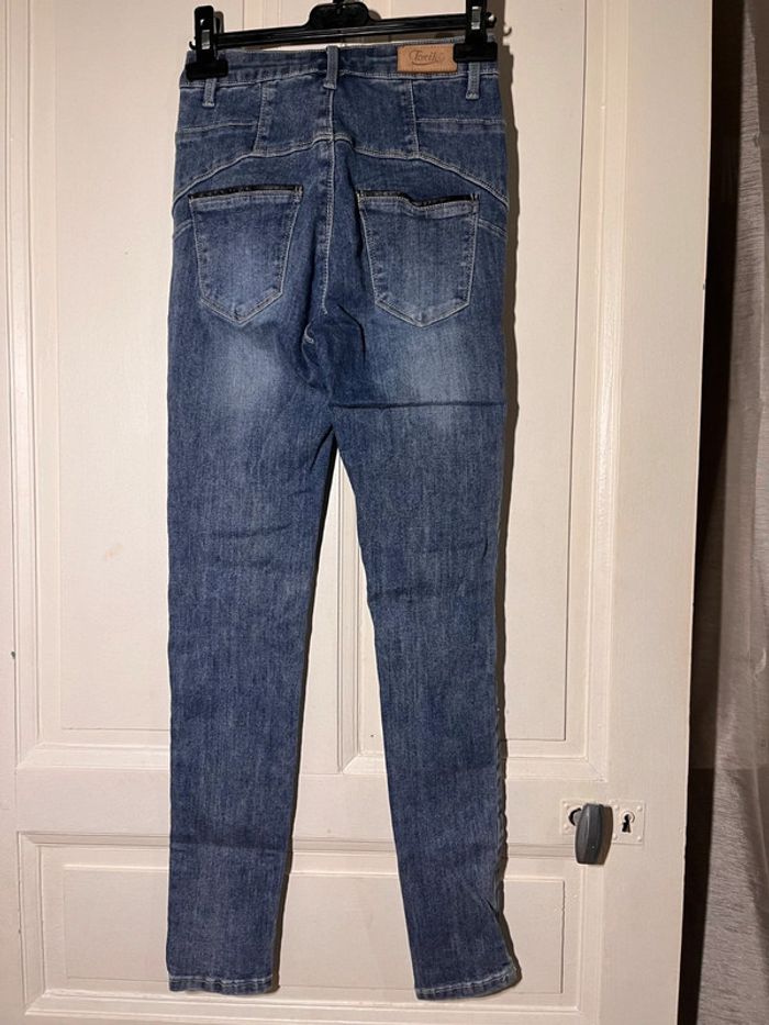 Jeans taille haute toxik3 taille 36 - photo numéro 5