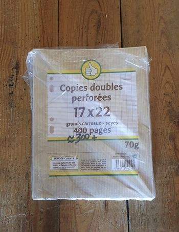 copies doubles grands carreaux