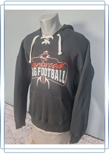 Sweat à capuche  / hoodie j.america - taille XL - homme noir floqué (328)