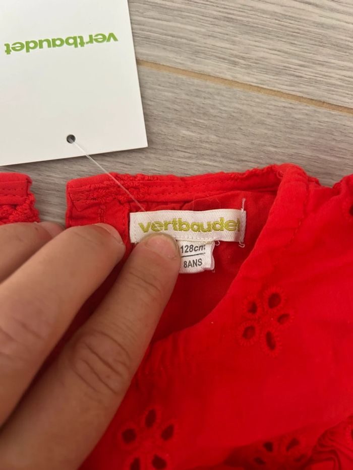 Tunique rouge neuve broderie - photo numéro 2
