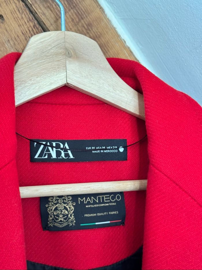 Manteau zara rouge - photo numéro 2