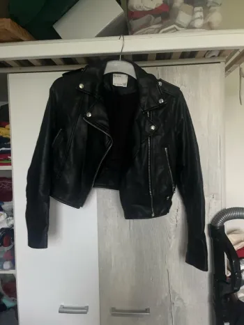 Veste cuir bershka