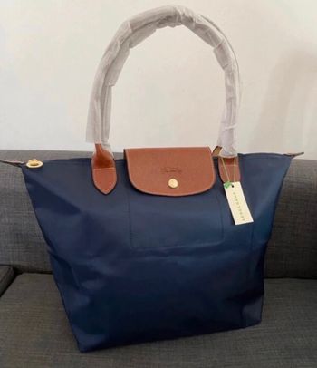 Sac fourre-tout bleu marine taille L