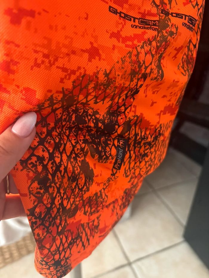 T shirt chasse Verney-Carron pro hunt - Orange/marron - taille XXL/44 - photo numéro 2