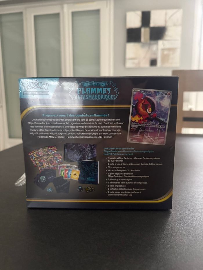 Pokémon ETB Méga Évolution Flammes Fantasmagoriques ME02 - photo numéro 3
