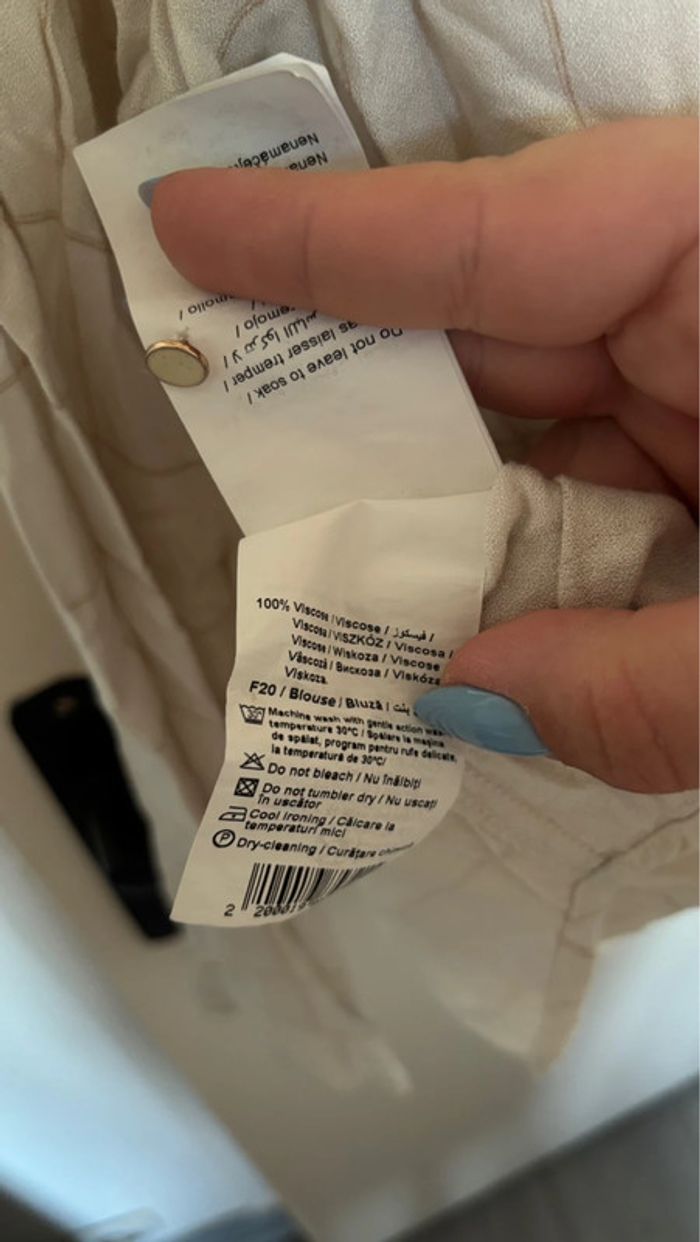 Chemise blanche à carreau Camaïeu taille 46 en bon état - photo numéro 5