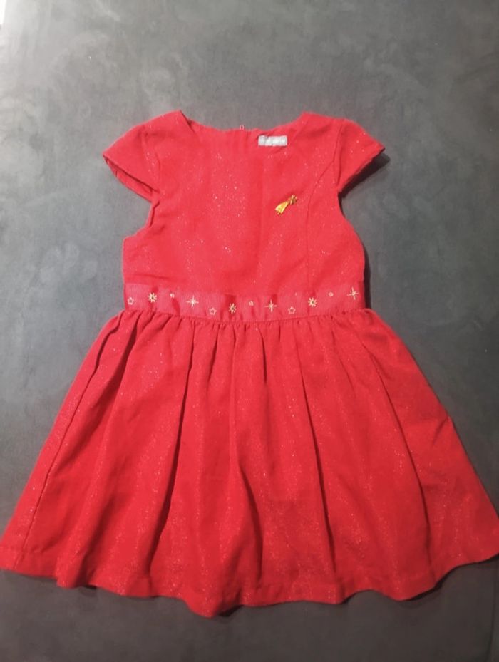 Robe de fête anniversaire mariage Noël pailleté Fille 5 ans Sergent major