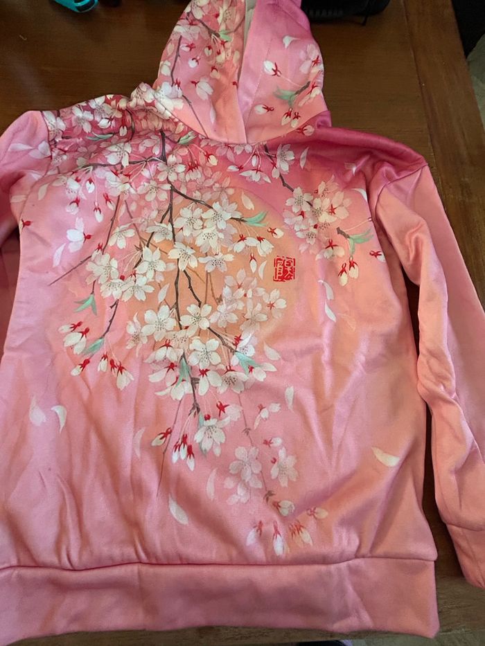 Sweat japonais rose taille S
