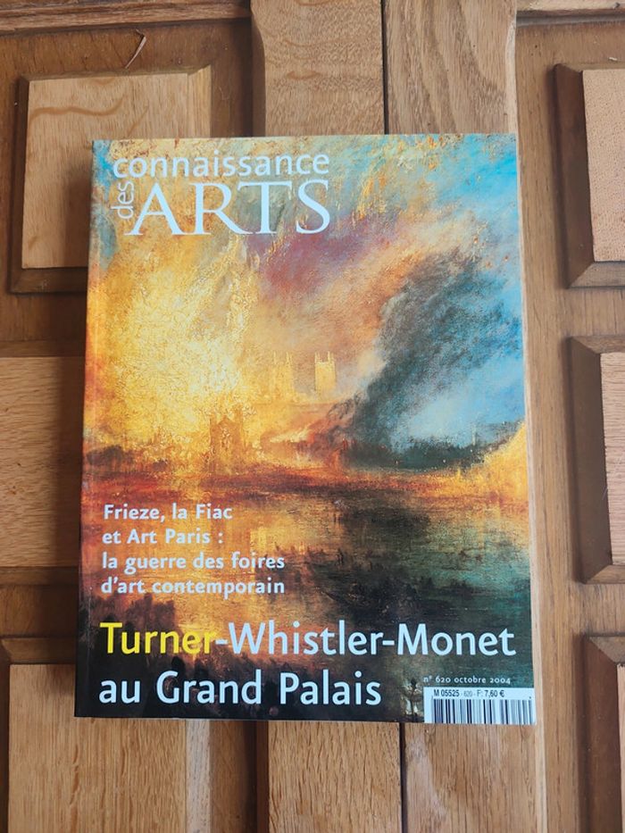 Magazine connaissance des arts Turner whistler Monet numéro 620