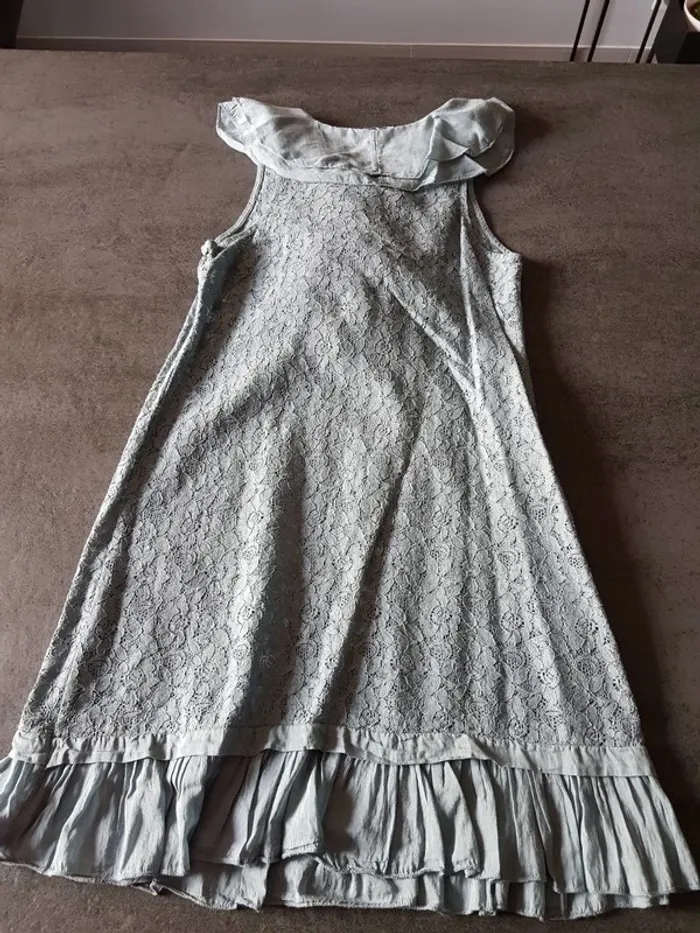 Robe en soie S bleu Josh - photo numéro 10