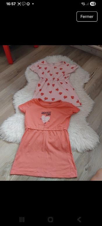 Lots de 4 robes 5 ans Kiabi 