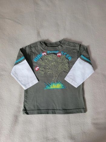 t-shirt manches longues 80 cm