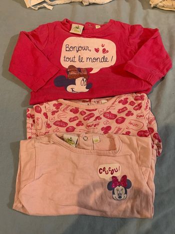 Lot 3 haut manche longues Minnie