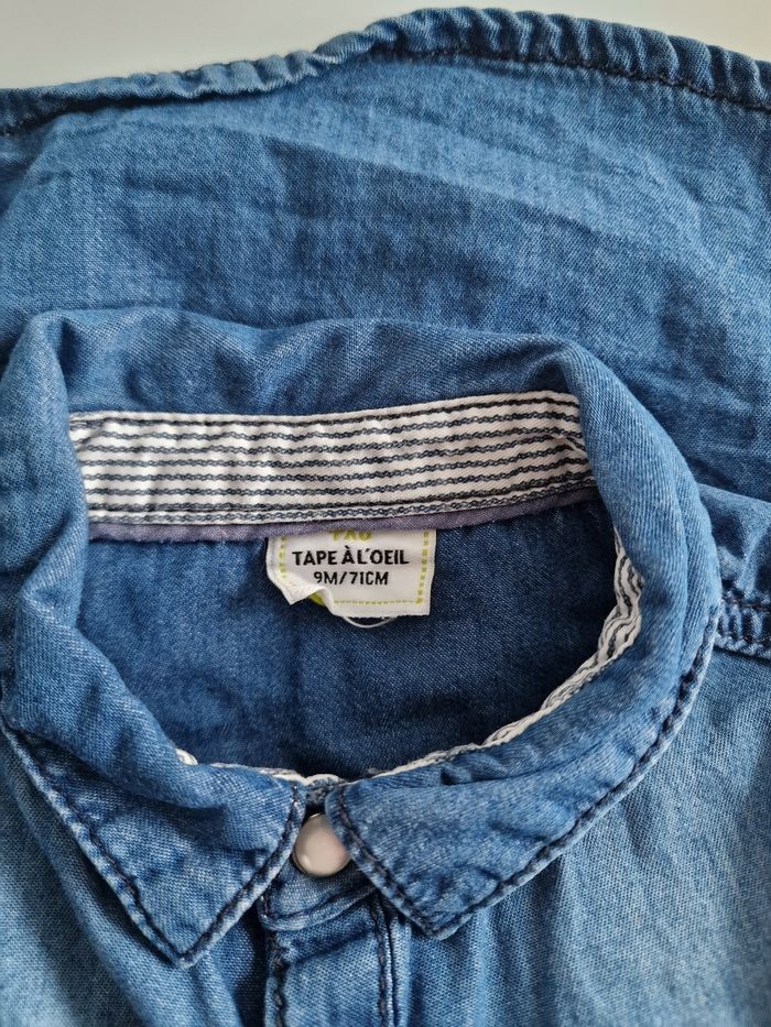 Tape À L'Œil - Chemise en jean, manches longues (9 mois) - photo numéro 4