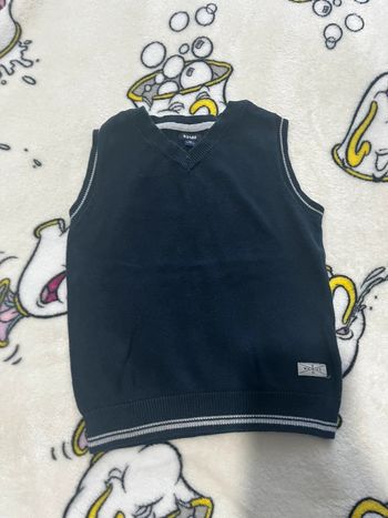 Pull sans manche bleu