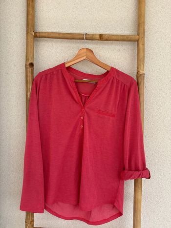 Blouse rose saumon