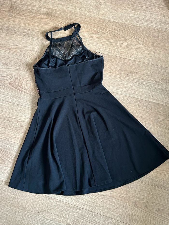 Robe noire avec sequins Miss One taille L jamais portée - photo numéro 12