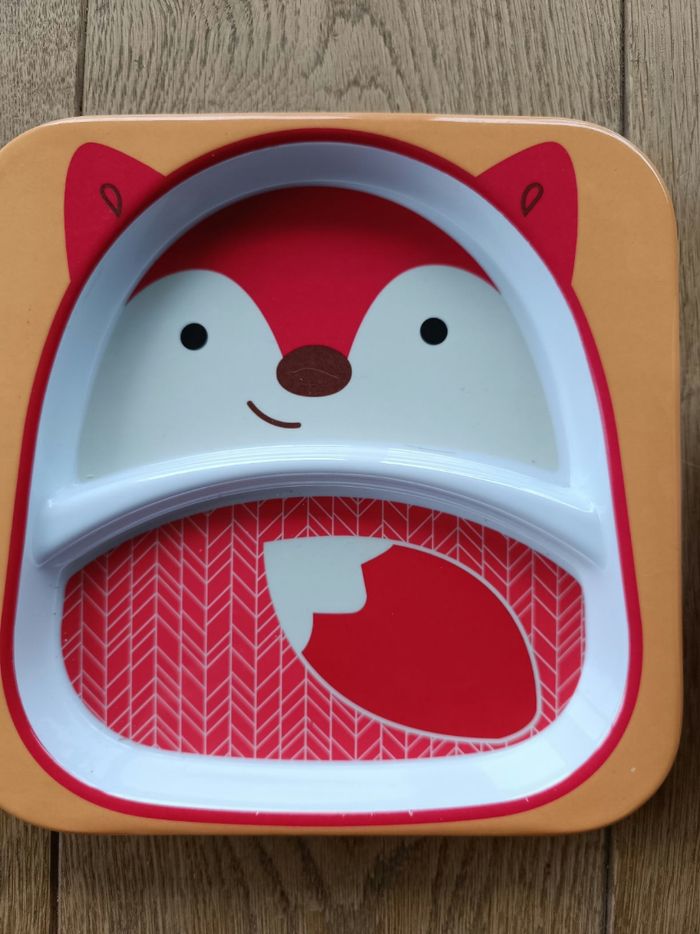 Set repas bébé bol et assiette skip hop renard - photo numéro 3