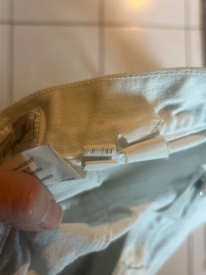 Jean blanc cyrillus taille 44 - photo numéro 6