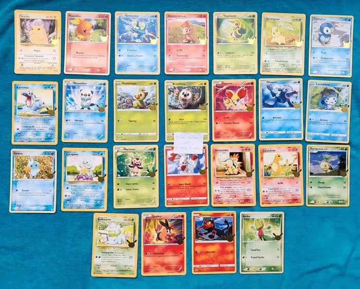 Lot des 25 cartes Jumbo Pokémon 25ème anniversaire