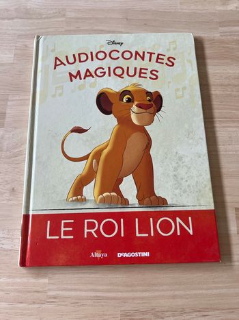 Livre Disney Audiocontes Magiques n°1 – Le Roi Lion – Bon État (Sans Figurines)
