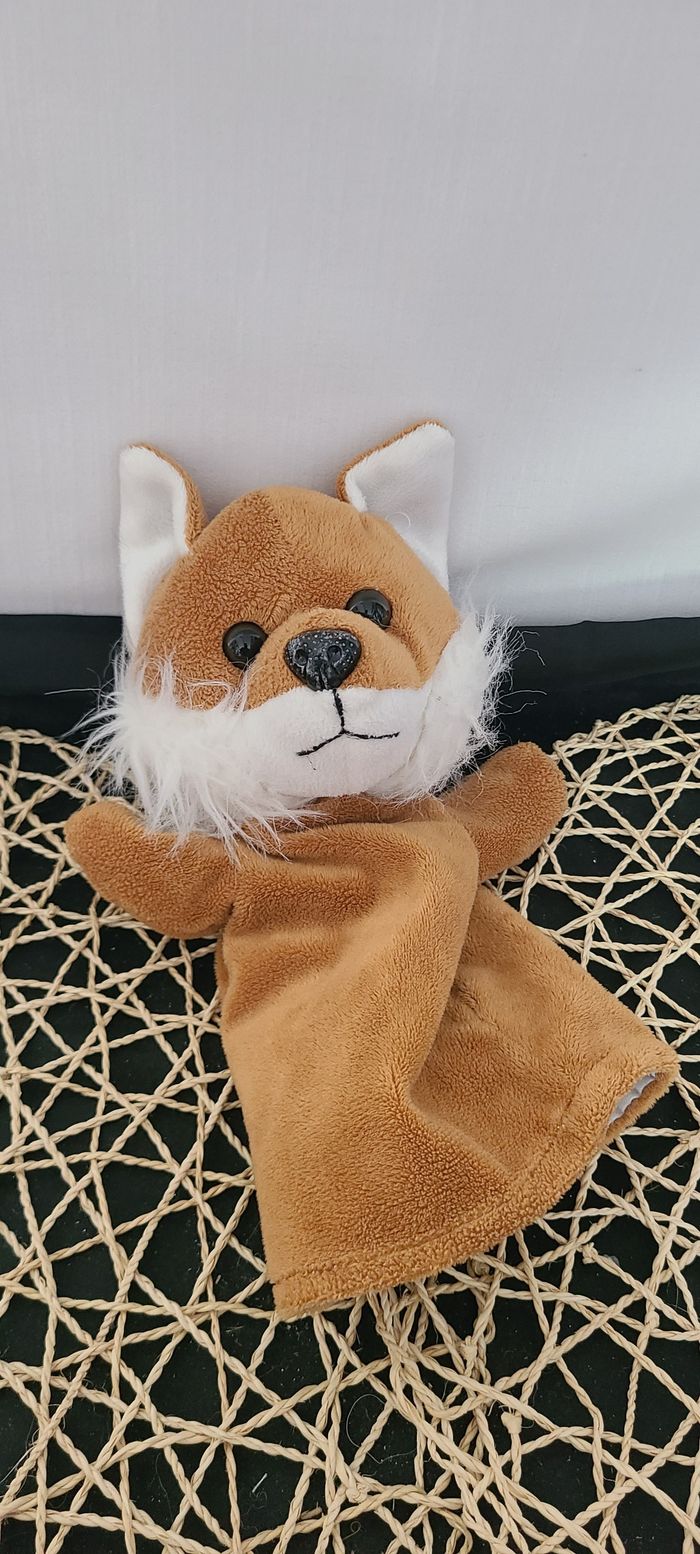 GOLLNEST KIESEL DOUDOU RENARD MARIONNETTE MARRON - photo numéro 3