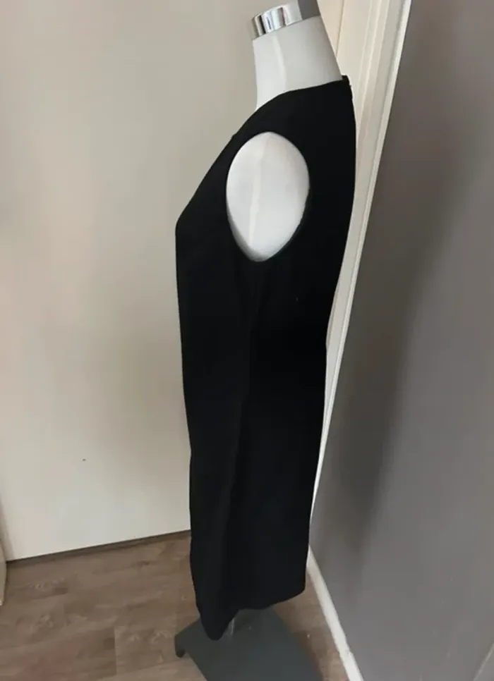 Référence robe sans manches pour l’hiver en laine noire femme, taille 38 - photo numéro 3