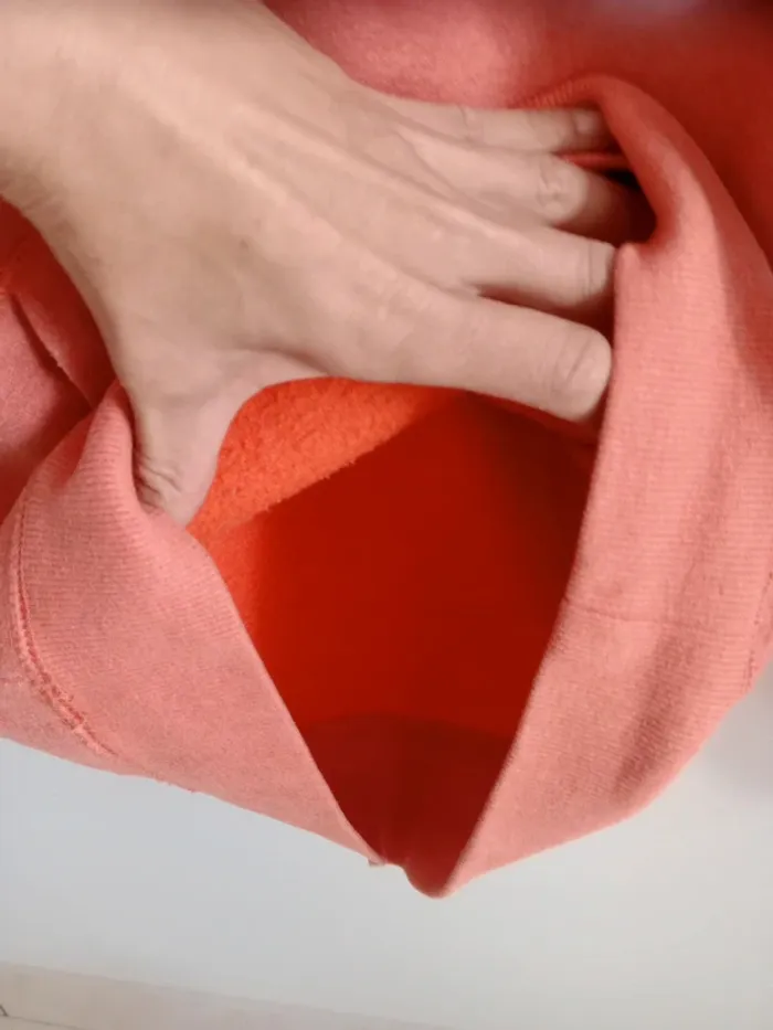 Sweat à capuche garçon 12 14 corail c87 - photo numéro 7