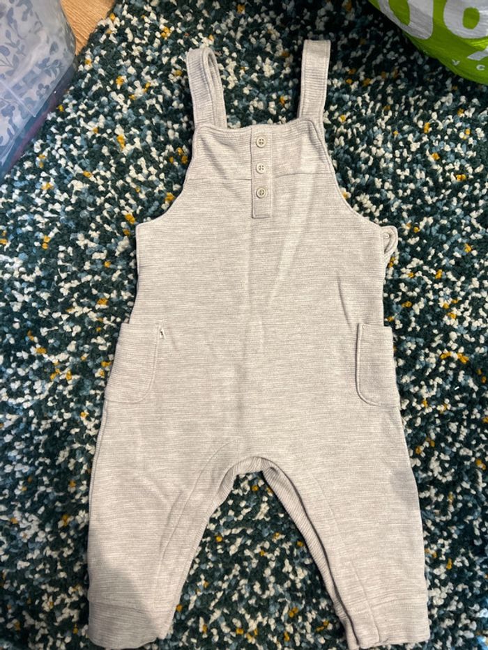 Salopette grise 12 mois
