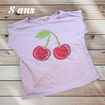 T-shirt manches courtes cerises