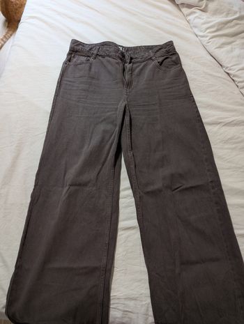 Jean wide marron