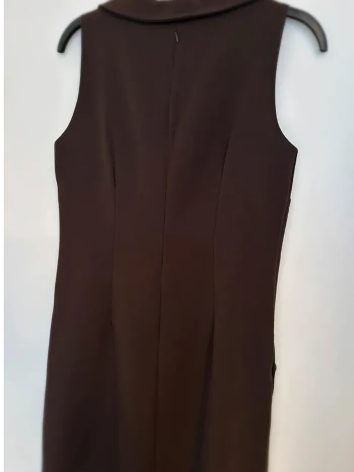 Robe droite marron T38 - photo numéro 4