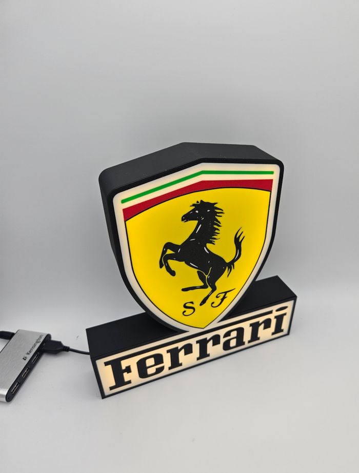 Lampe lumineuse à led Ferrari - photo numéro 3