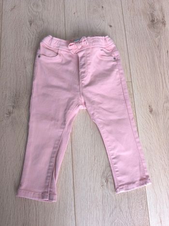 Pantalon fille souple rose Obaïbi - 23 mois 86cm