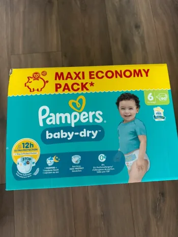 Couche Pampers baby dry taille 6