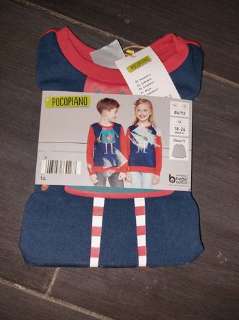 Tee-shirt manches longues mixte taille 18/24 mois neuf