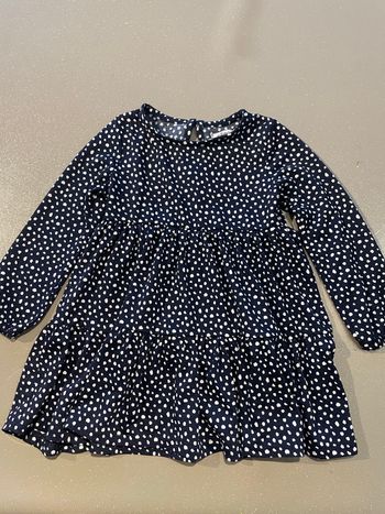 Robe fille 4 ans bleu marine à poids