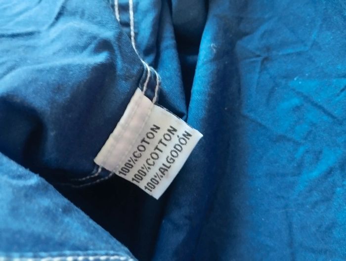 Chemise homme manches courtes Col bleu - photo numéro 4