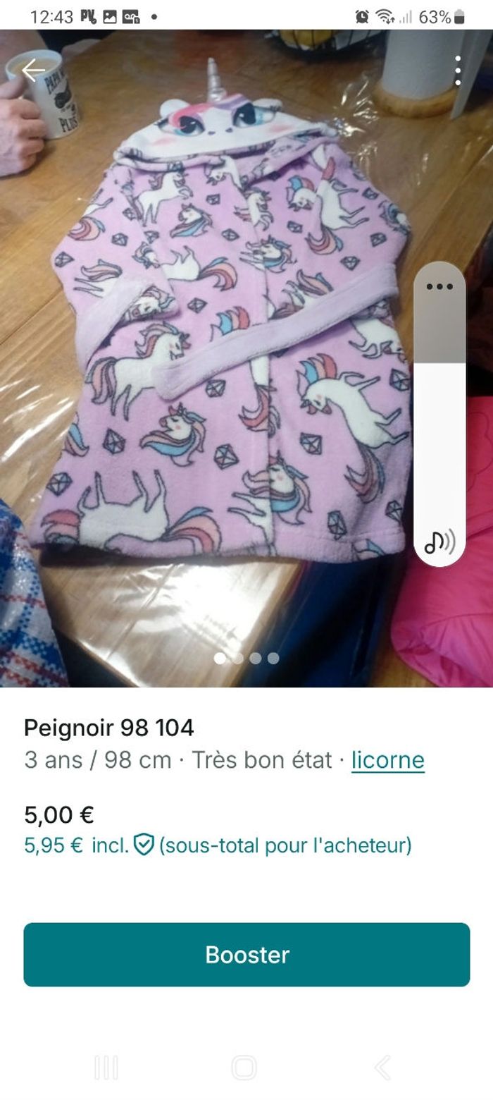 Peignoir 3 ans