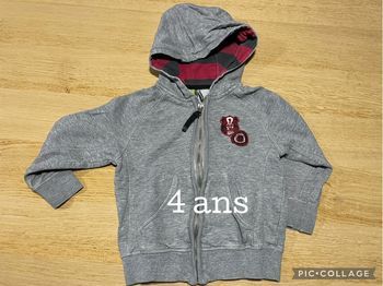 Veste zippée 4 ans