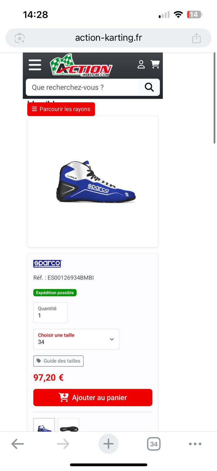 Chaussure sparco 34 enfant - photo numéro 6