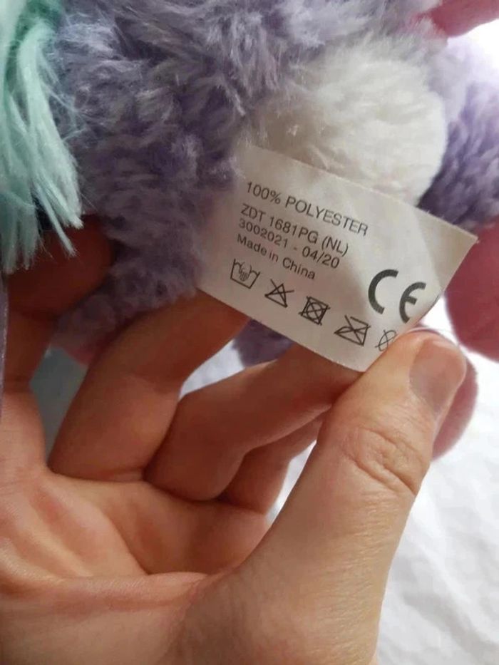 peluche Raton laveur licorne - photo numéro 3