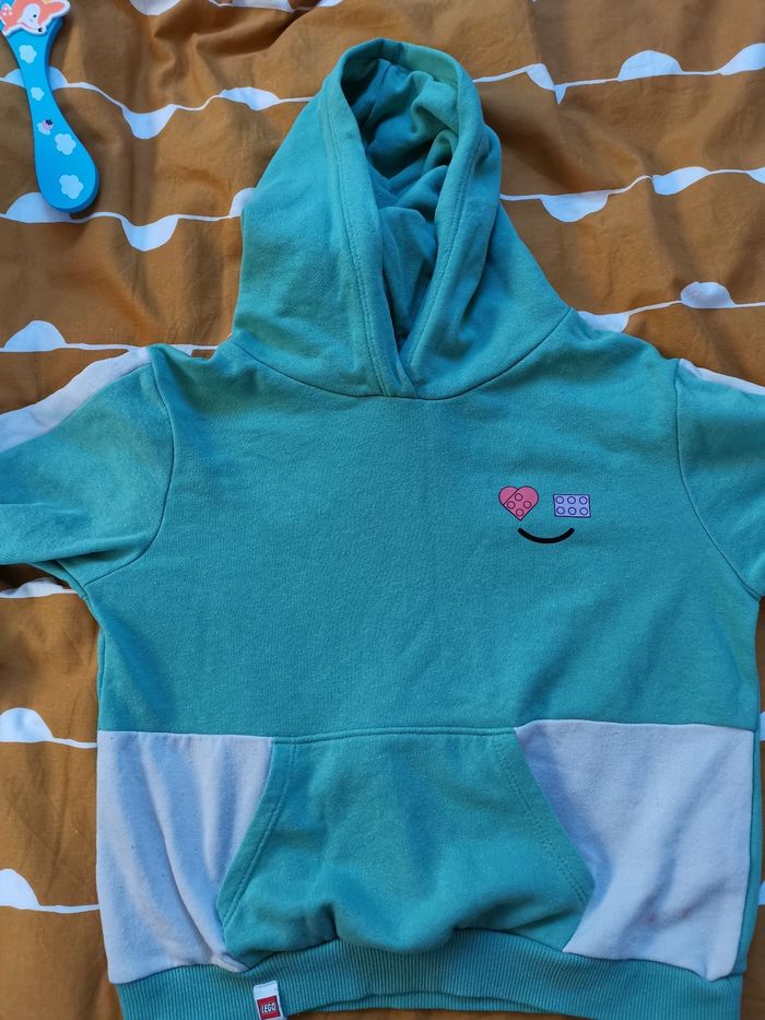 Pull H&M Lego T4 /6 ans vert/blanc - photo numéro 7