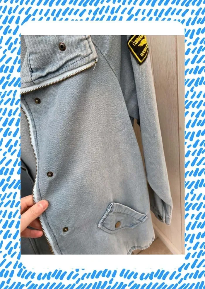 Veste en jean bleu clair - photo numéro 4