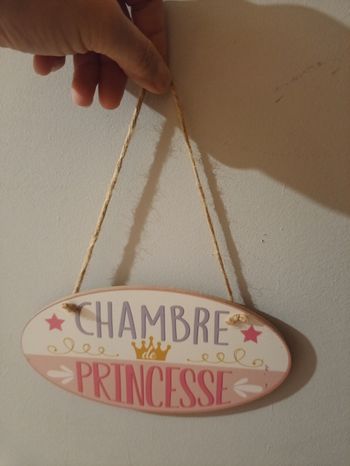 Plaque de chambre fille