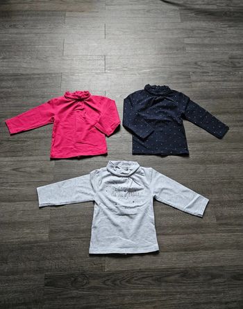 Lot de 3 sous pulls fille taille 12 mois